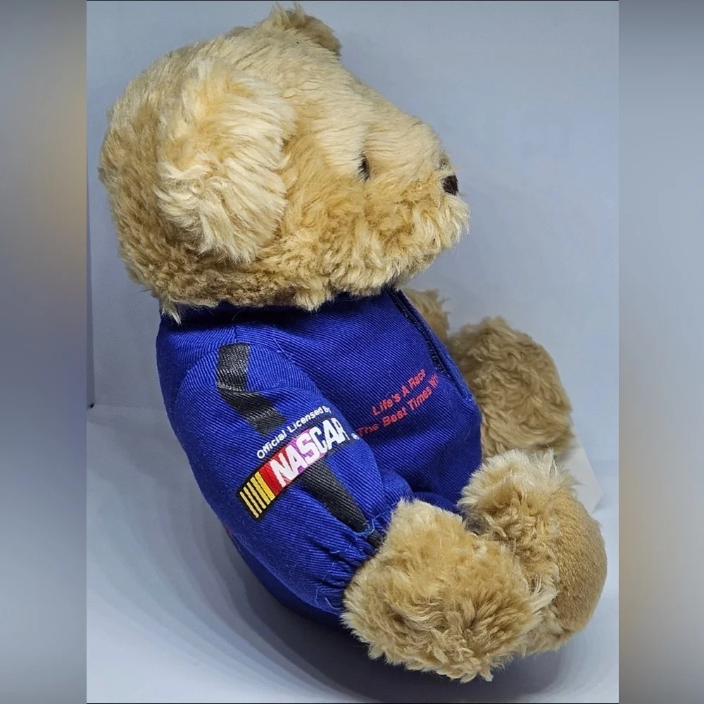 Vintage NASCAR Cafe Las Vegas Teddy Bear Simpson Racing Suit Jumpsuit Plush Toy